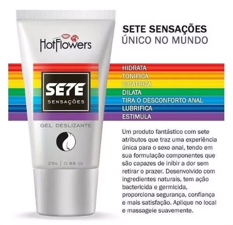 SETE SENSAÇÕES- Gel Lubrificante Intimo