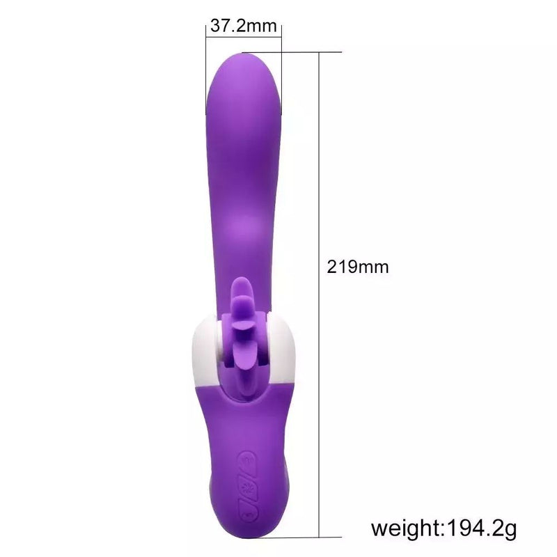 Vibrador com Língua Estimuladora de Clitóris e Aquecimento