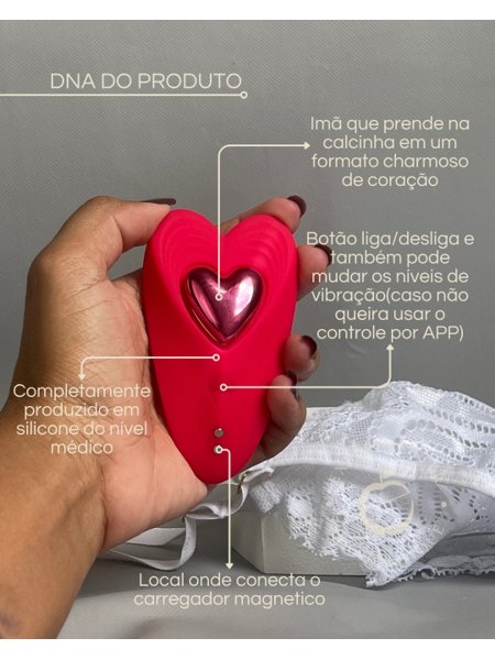 Vibrador de calcinha com imã